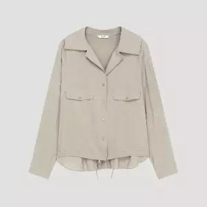 [롯데백화점]리스트 루즈핏 스트링 오픈 카라 셔츠 (TWWSTP72030)