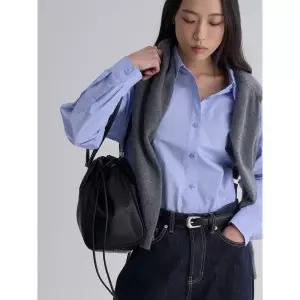 에잇세컨즈 베이직 릴랙스핏 셔츠 - 스카이 블루 1113125