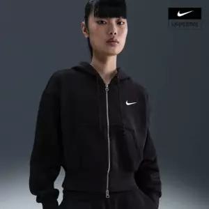 매장정품 나이키 스포츠웨어 플리스 여성 루즈 풀집 크롭 후디 HV2427-010 152170