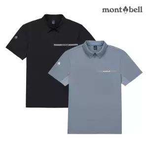 몽벨 남성 프리즈 카라 반팔 티셔츠