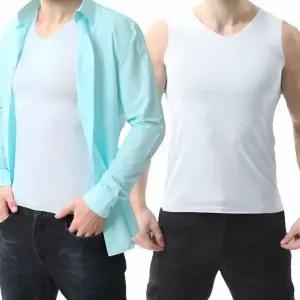 2500배송 심리스 민소매 남자런닝셔츠 노라인 V넥 쿨티셔츠 무봉제 쿨나시