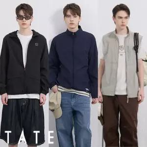 [TATE] 테이트 26SS 남성 에어리 윈드테크 유틸리티 점퍼 2종 + 베스트 1종 (총 3종)