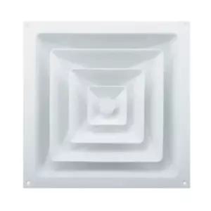 디퓨져팬 각형 196x200파이 피스형 화이트 부속별도환기장치 배기구 풍기 풍구 기구 풍시설