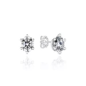 [스타필드 하남 미니골드]14K [DIA-5부] 클래식 6프롱 귀걸이 MES11808