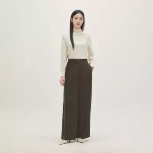 (스타필드 안성 로엠)벨티드 투턱 와이드 슬랙스 RMTWG24R13