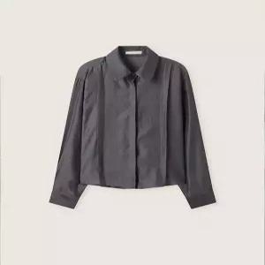 로엠 턱 디테일 시스루 셔츠 RMYWG24RTA