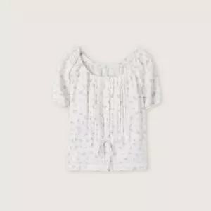 로엠 반팔 코튼 블라우스 RMBLG25R14