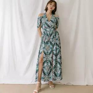 벤디스 여성 바캉스 오프숄더 롱 원피스 빈트 H229 2306955 J