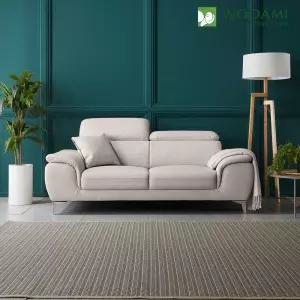 우아미가구 레브 무빙헤드 3인용 가죽 쇼파