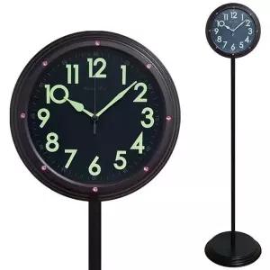 핑크 컬러 야간 빛나는 정숙 탁상용 시계 한국 제조 야광스탠드시계