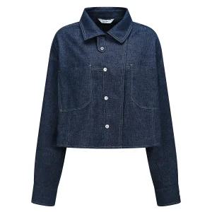 [JJ JIGOTT]린넨 하이넥 칼라 크롭 재킷GS4A0JKR32_CC