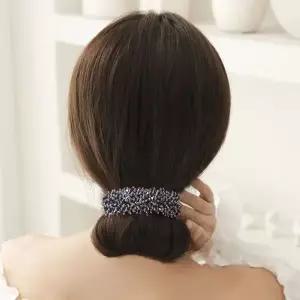 큐빅 와이어 머리끈 올림 머리밴드 1+1 헤어밴드