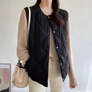 누빔 조끼 베스트 모던 경량 데일리 노카라 데일리 LLD4+2ZTG