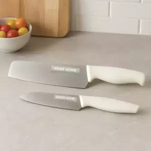 이너홈 프리미엄 주방칼 2종세트 야채칼 나키리+과도 식도 이유식