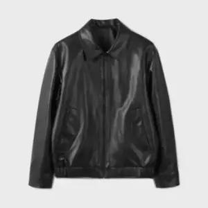 [롯데백화점]리얼지오지아 26SS 3컬러 비건 레더 블루종 재킷 점퍼 ADG2JJ1802