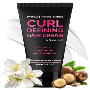 수나토리아 클린 컬 크림 - 곱슬머리와 웨이브 헤어를 위한 가벼운 리브인 정의 크레마 파라 리조스 안티
