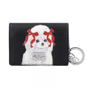 MUST IT_가니 지갑 B3010125 099 푸들 로고 보우 키링 여성카드지갑