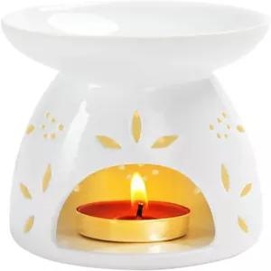 GENTI 세라믹 차 조명 홀더 에센셜 오일 버너 왁스 워머 멜트 가정용 장식용 티라이트