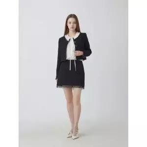 백화점 에고이스트 레이스 패치 트위드 미니 스커트 ES1JS205 CJ