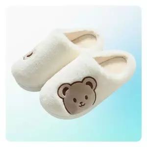 [에이치플러스몰]WL 사무실 방한 가정용 푹신한 실내 조리원 슬리퍼 털