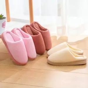[에이치플러스몰]WL 방한 실내용 사무용 털 실내화 슬리퍼 보온 샌들