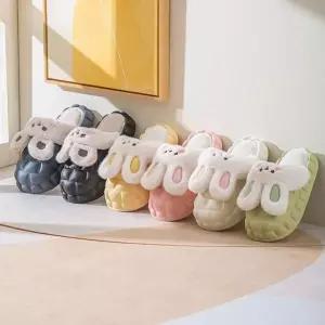 [에이치플러스몰]WL 토끼 캐릭터 방수 방한 탈착가능 EVA실내화