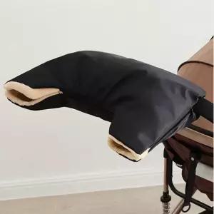 겨울 육아 외출용품 유모차 핸드머프 방한 장갑 일체형 손잡이 워머 블랙 풀커버