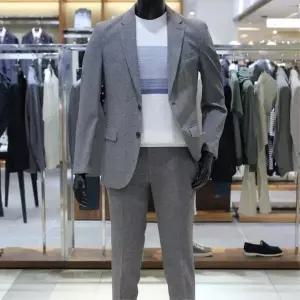 바쏘 25 NEW 여름필수 구김제로 사방스판 Cool AIR Set UP Play 캐주얼 정장세트 멜란지그레이