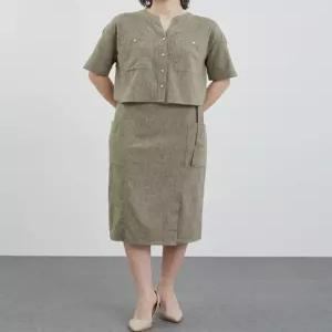 [올리비아로렌]사선포켓 원피스 VVCOA4M4161 EIC