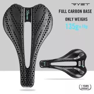 RYET3D안장 RYET 카본 3D 프린트 새들 초경량 자전거 좌석 남녀공용 트라이애슬론 MTB 자갈 사이클링 부품