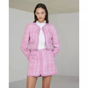 백화점 에고이스트 체인 포인트 A라인 트위드 미니 스커트 EQ1WS260