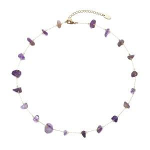 쥬릴루 구슬 초커 목걸이, 수제 힐링 크리스탈 스톤 초커 컬러풀 보헤미안 보석 목걸이 골드 여름 해변 초커 목걸이 여성용 목걸이