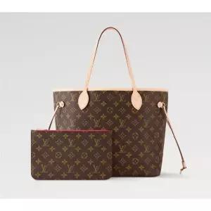 루이비통  토트겸 숄더백 네버풀MM 레드 안감 M46987