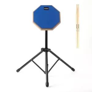 드럼연습 타악기소품 부품 연습용 드럼패드 풀세트(블루)