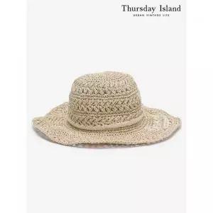 써스데이아일랜드Thursday Island 로프 자수 라피아 햇T244MCP232W2373934