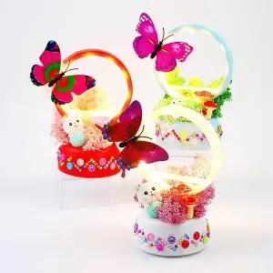 [키득키득]팝업 나비 나라 토끼 무드등 만들기 패키지