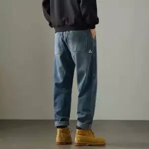 팬츠 빈티지 캐주얼 남자청바지 배기핏 청바지 배기 스트레이트 워싱 원템1