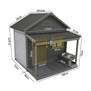 야외 개집 대형견 애견하우스 방수 커튼 마당 시골 발코니 문 주택