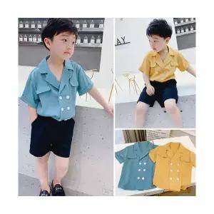 팜므 유아 남아 와이드라펠 반바지 정장세트설날