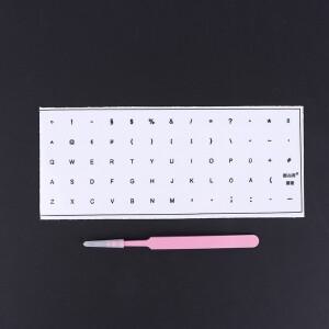 1개입 떼어내는 필름 키보드 스티커 (핀셋 포함) 데스크탑/노트북 키 싱글 범용 투명