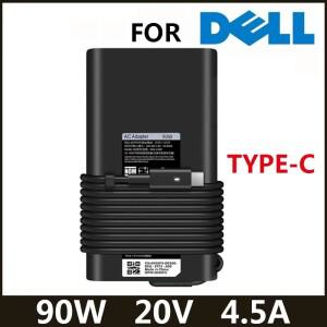 DELL XPS 15 17 Latitude 3000 시리즈 Precision 5470 5550 AC 어댑터 전원 공급 장치용 90W USB  C 노트북