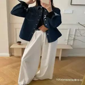 데님 빈티지 여사친 셔츠 블레이저 데일룩 기모 순정 소매 싱글 무지데님 체크 터틀넥 DAOL1