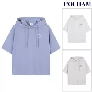 [백화점 정품] 폴햄 여성 쿨테리 크롭 반팔 후드 티셔츠 PHF2TH2000