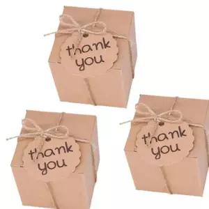 선물 답례품 상자 포장 크래프트 정사각형 50P 박스 HWD4258B