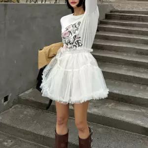 솔저스스커트 여성 망사 봄여름 볼륨 슬림핏 꽃봉오리 OPH2