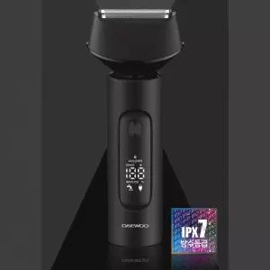 대우 휴대용 충전식 건습식 남성용 전기면도기 IPX7 방수 스윙 3중 플렉스헤드 DES-KPT1
