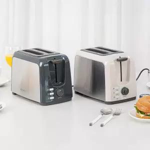 도무스 자동팝업 2구 토스터 7단조절 해동기능 토스트기 + 먼지방지덮개 가정용 캠핑 사무실 DT-1308XB