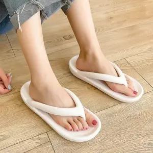 여성 쿠션 베이직 경량 슬리퍼 썸머 비치 해변 쪼리 조리 쪼리 쪼리샌들 쪼리슬리퍼