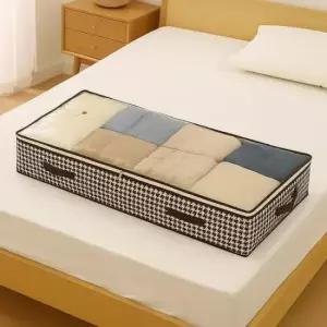 [생활] 언더베드 리빙박스 부직포 의류 이불정리 침대밑수납