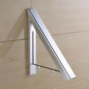 [JED] 공간활용 벽걸이 실버 행거 폴딩 벽옷걸이 접이식